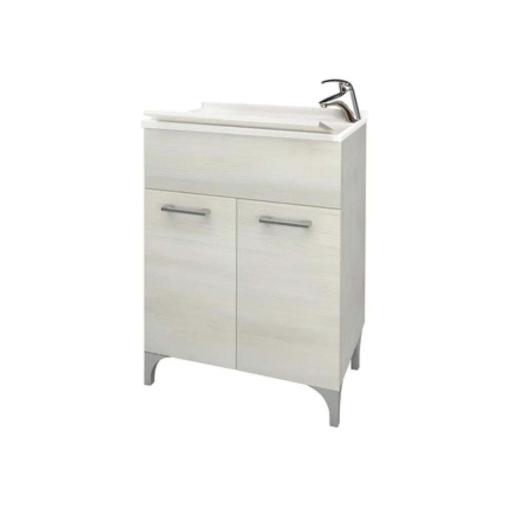 LAVATOIO LEGNO 60X50 CM ROVERE BIANCO LAVATOIO LEGNO 60X50 CM ROVERE BIANCO