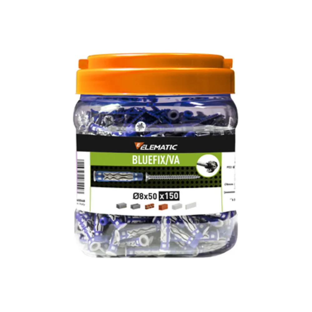 ELEMATIC TASSELLO BLUEFIX VA 8X50 BARATTOLO 150 PZ