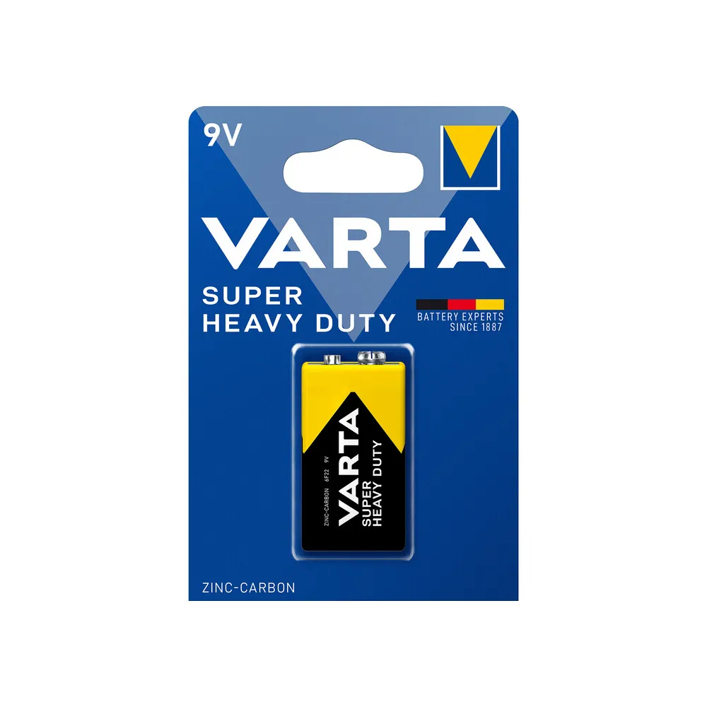 VARTA BATT SUPERLIFE ZINCO 9V BL 1 PZ (10 VARTA BATT SUPERLIFE ZINCO 9V BL 1 PZ (10