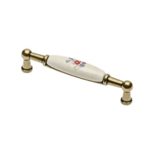 MANIGLIA PORCELLANA UP-WP0728-BR 106X26 MM (25