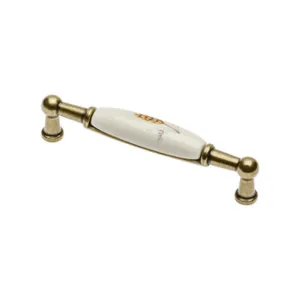MANIGLIA PORCELLANA UP-WP0728-BK 106X26 MM (25