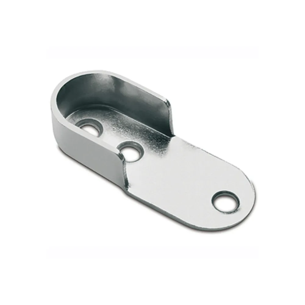 REGGITUBO LATERALE OVALE ACCIAIO CROMATO (50 REGGITUBO LATERALE OVALE ACCIAIO CROMATO (50