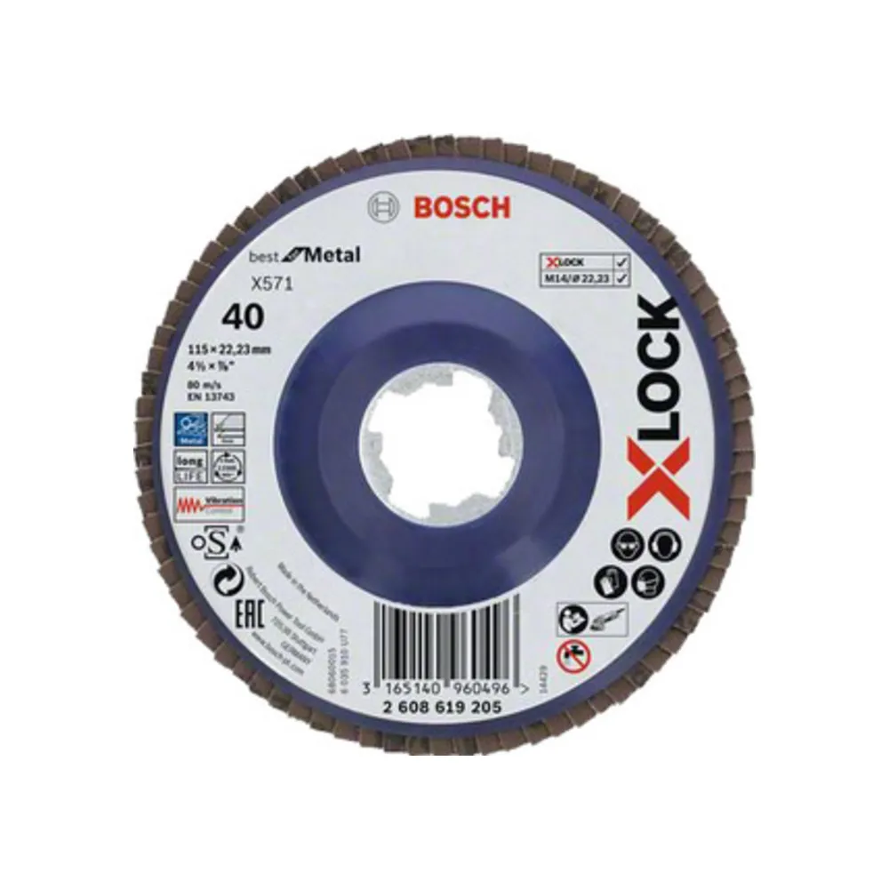BOSCH-A DISCO LAMELLARE XLOCK GR  40 D 115 MM (10