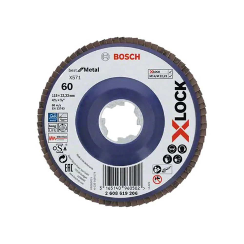 BOSCH-A DISCO LAMELLARE XLOCK GR  60 D 115 MM (10