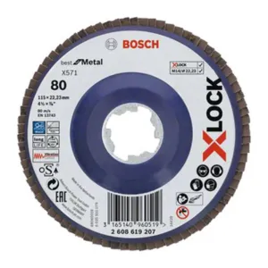 BOSCH-A DISCO LAMELLARE XLOCK GR  80 D 115 MM (10