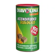 ACCENDIFUOCO 100 CUBI DIAVOLINA ECOLOGICO 15317 (6