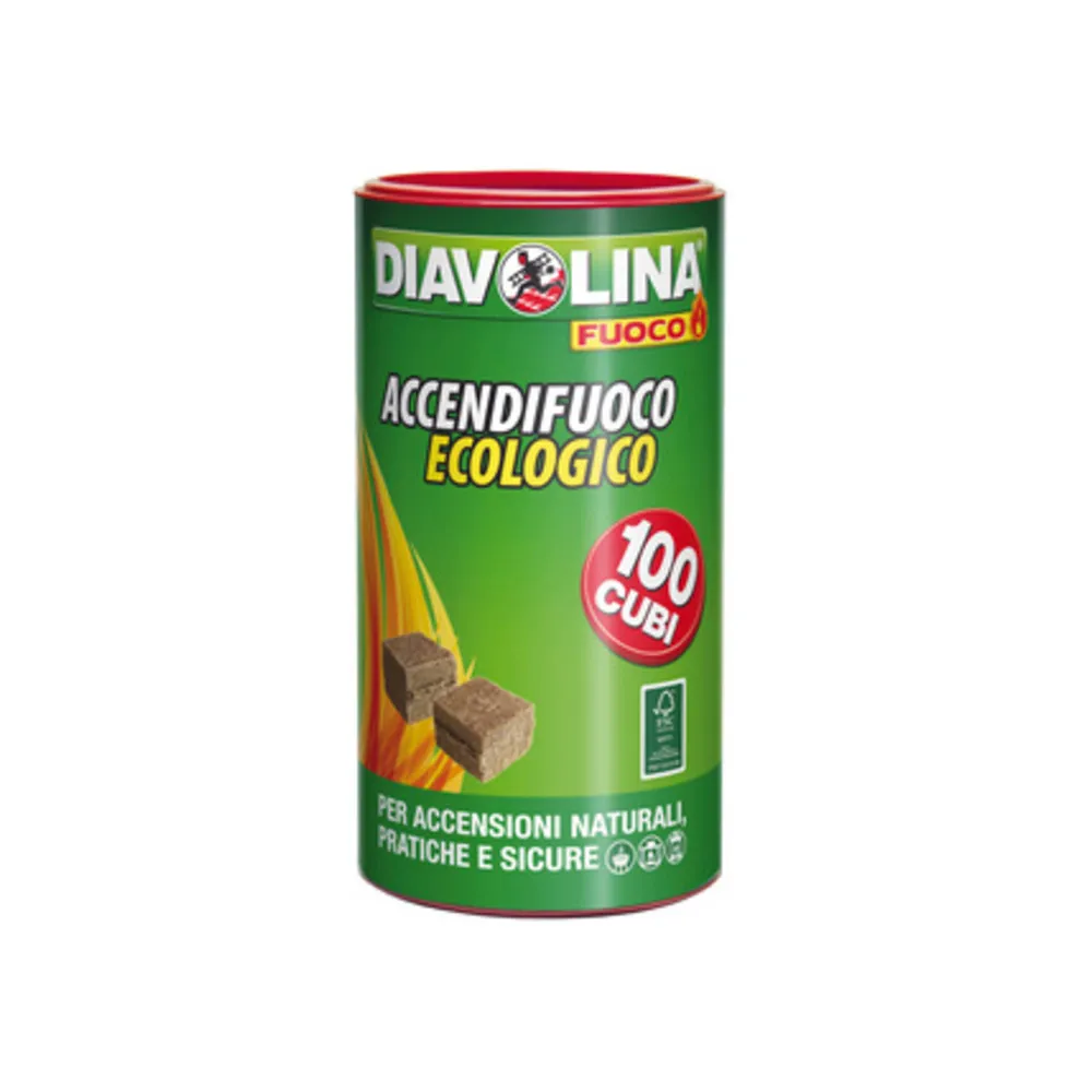 ACCENDIFUOCO 100 CUBI DIAVOLINA ECOLOGICO 15317 (6