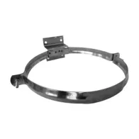 COLLARE INOX C/STAFFA P/TUBO STUFA 25CM ECO