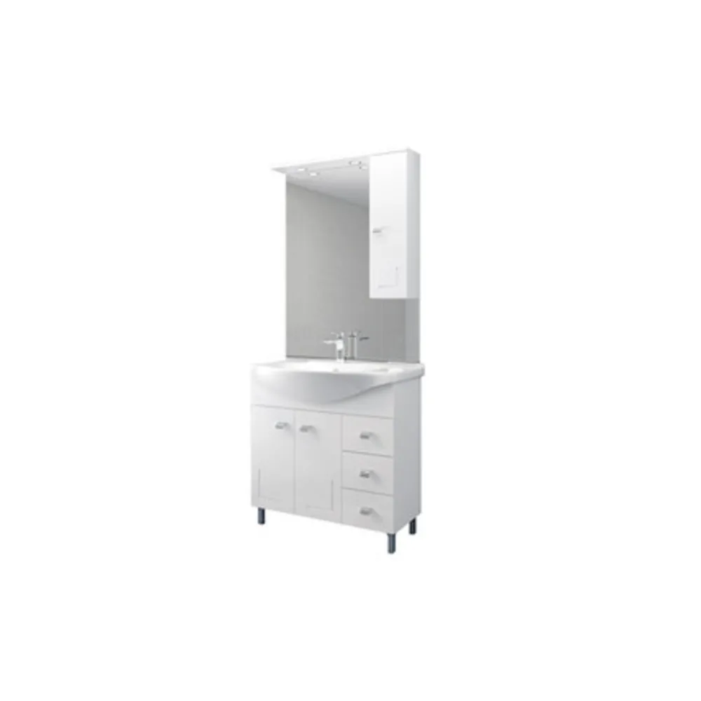 MOBILE BAGNO EVA  85 COMPLETO BIANCO