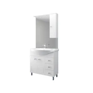 MOBILE BAGNO EVA  85 COMPLETO BIANCO