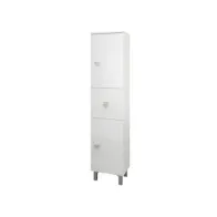 COLONNA BAGNO EVA 2 ANTE + 1 CASSETTO 148 BIANCO