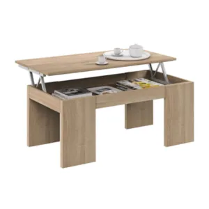 KIT TAVOLO CAFF ELEV 50X100X43/54H ROVERE CANAD