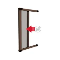 ZANZARIERA MEDAL MARRONE CM.60/160X250 ORIZ