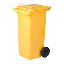 PATTUMIERA 120 L C/RUOTE GIALLO MP