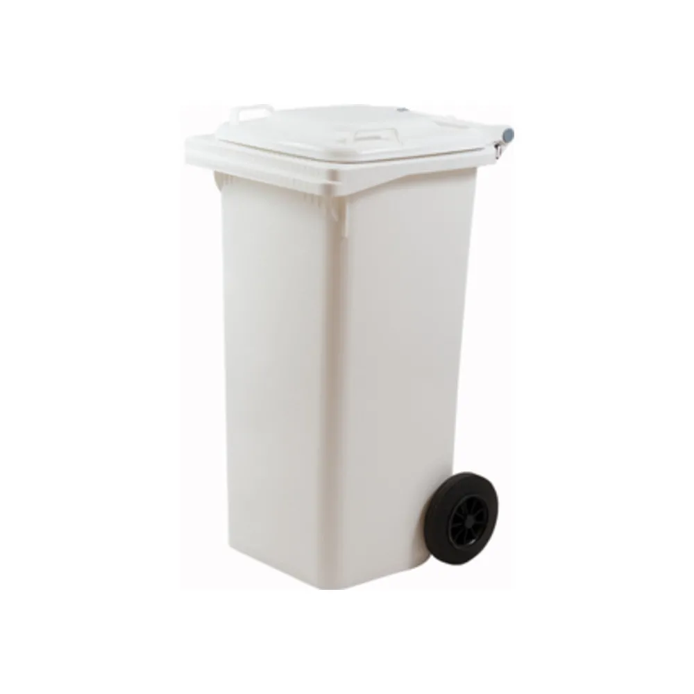 PATTUMIERA 120 L C/RUOTE BIANCO