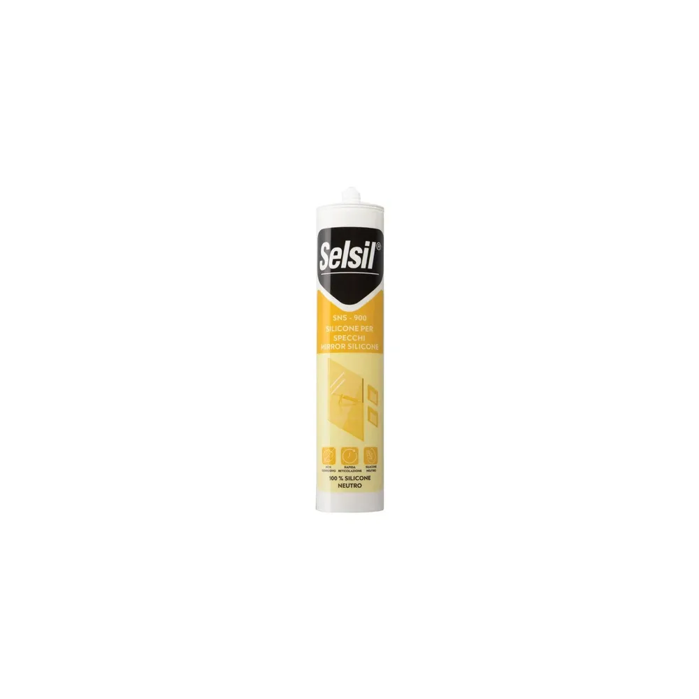 SELSIL SILICONE NEUTRO TRASPARENTE PER SPECCHI 310ML