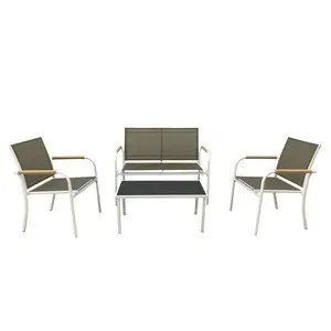 C SET SALOTTO MENTON 4 PEZZI BIANCO/BEIGE