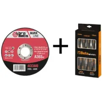 ABRABETA 300 MINIDISCO P/FERRO 115X1,0 + 2 SET GIRAV.