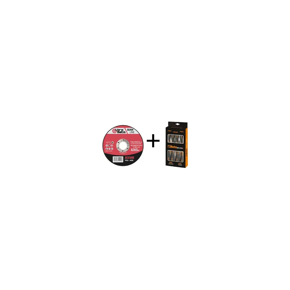 ABRABETA 300 MINIDISCO P/FERRO 115X1,0 + 2 SET GIRAV.