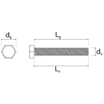 VITE TE 8G TF 5739 ZINC.BIANCO 10X140