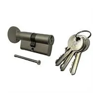 CILINDRO OTTONE 3 CH. C/POMOLO 80 MM 40+40