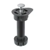 PIEDINI IN PLASTICA NERO H 12 (4 PZ)