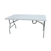 C TAVOLO IN ACCIAIO E HDPE PIEGHEVOLE 152X76XH74CM
