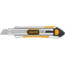 CUTTER TAGLIERINO IN ALLUMINIO 18 x 100 MM - 6 LAME - CON BLOCCAGGIO