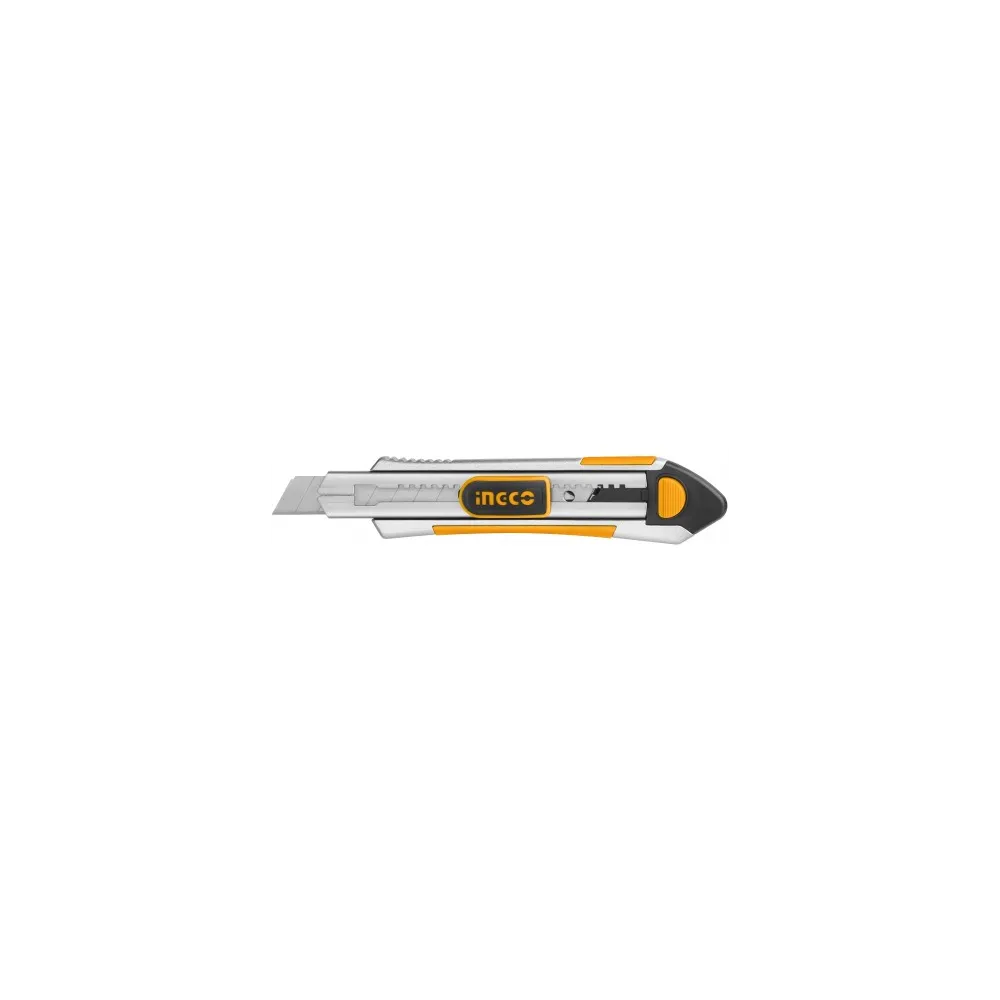 CUTTER TAGLIERINO IN ALLUMINIO 18 x 100 MM - 6 LAME - CON BLOCCAGGIO