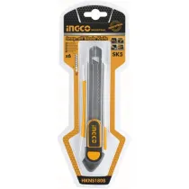 CUTTER TAGLIERINO IN ALLUMINIO 18 x 100 MM - 6 LAME - CON BLOCCAGGIO