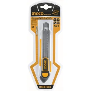CUTTER TAGLIERINO IN ALLUMINIO 18 x 100 MM - 6 LAME - CON BLOCCAGGIO