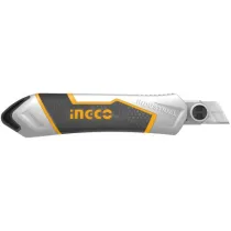 CUTTER TAGLIERINO IN ALLUMINIO 18 x 100 MM - 6 LAME - CON BLOCCAGGIO