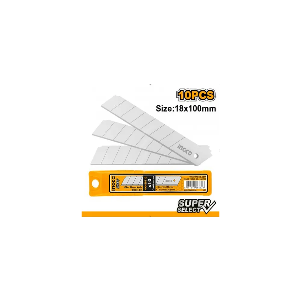 SET 10 LAME RICAMBIO CUTTER 18X100MM