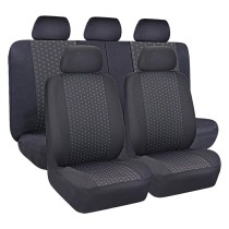 COPRISEDILE 'GOLDEN BLU' set da 9 pezzi - 4 sedili + 5 poggitesta