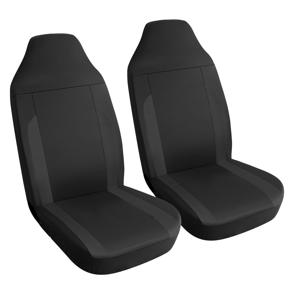 COPRISEDILE 'NIZZA NERO' set da 4 pezzi - 2 sedili + 2 poggitesta COPRISEDILE 'NIZZA NERO' set da 4 pezzi - 2 sedili + 2 poggitesta
