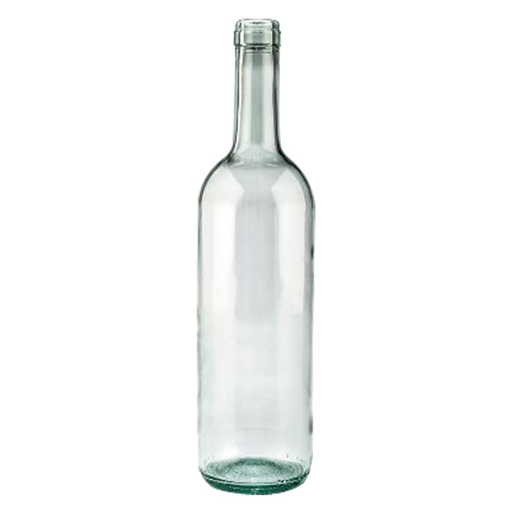 BOTTIGLIA IN VETRO TIPO 'BORDOLESE' 750 ml - colore mezzo bianco BOTTIGLIA IN VETRO TIPO 'BORDOLESE' 750 ml - colore mezzo bianco