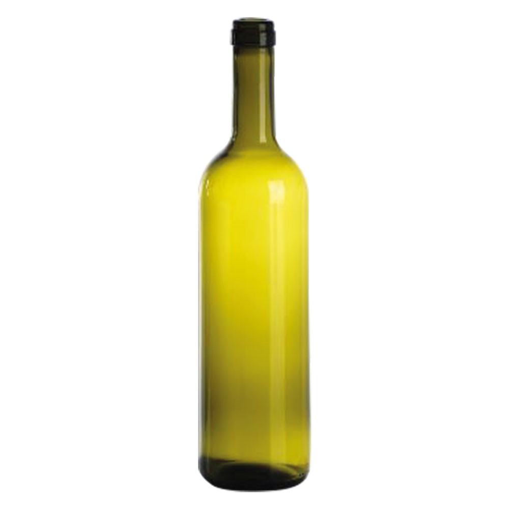 BOTTIGLIA IN VETRO TIPO 'BORDOLESE LEGGERA' 750 ml - colore uvag BOTTIGLIA IN VETRO TIPO 'BORDOLESE LEGGERA' 750 ml - colore uvag