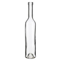 BOTTIGLIA IN VETRO PER DISTILLATI 'BORDOLESE' 500 ml - colore bianco