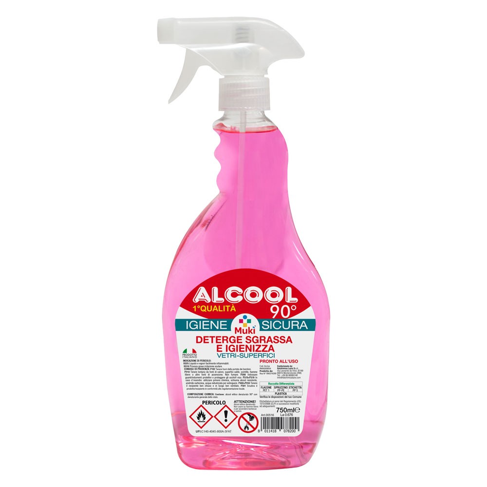 ALCOOL ETILICO DENATURATO '1 QUALITA' 90 °' Lt. 0 ALCOOL ETILICO DENATURATO '1 QUALITA' 90 °' Lt. 0