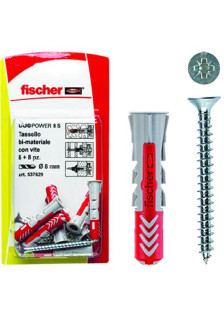 FISCHER DUO-POWER PLUGS WITH SCREW 100PCS. 6 S