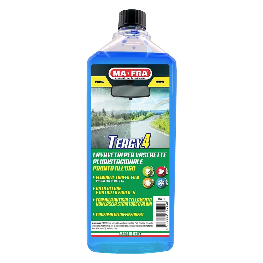 LAVAVETRI LIQUIDO PLURISTAGIONALE 'TERGY 4' ml 1000 LAVAVETRI LIQUIDO PLURISTAGIONALE 'TERGY 4' ml 1000