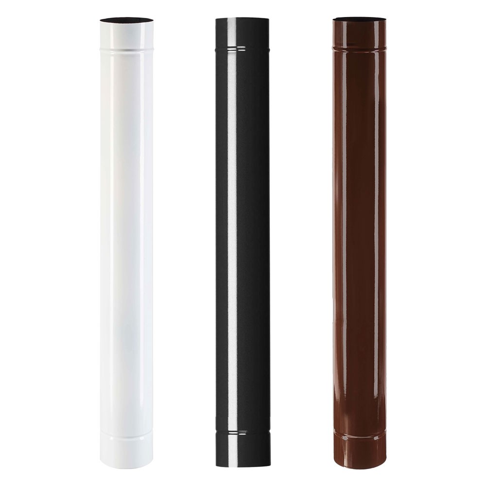 TUBO SMALTATO PER STUFE cm 50 ø 13 marrone