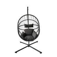 C POLTRONA SOSPESA AURA ACCIAIO POLYRAT 108X192CM