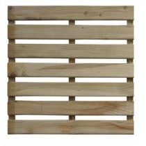 PEDANA IN PINO IMPREGNATO 50X50 CM 7 LISTELLI