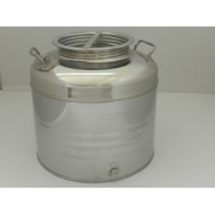 FUSTO OLIO ACCIAIO INOX 441 30 L AGGRAFFATO