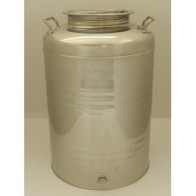 FUSTO OLIO ACCIAIO INOX 441 50 L AGGRAFFATO
