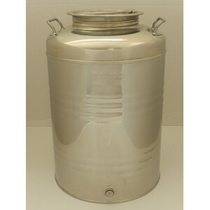 FUSTO OLIO ACCIAIO INOX 441 50 L AGGRAFFATO