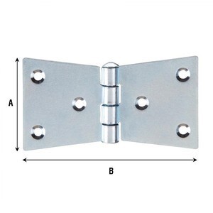 CERNIERA CODA DI RONDINE 3 FORI 94X50 MM (24,0 pz)
