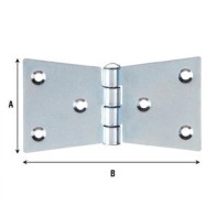 CERNIERA CODA DI RONDINE 4 FORI 110X55 MM (24,0 pz)