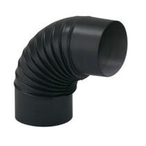 CURVA PORCELLANATA PIEGHETTATA 90 D 10CM NERO OP CLASSIC